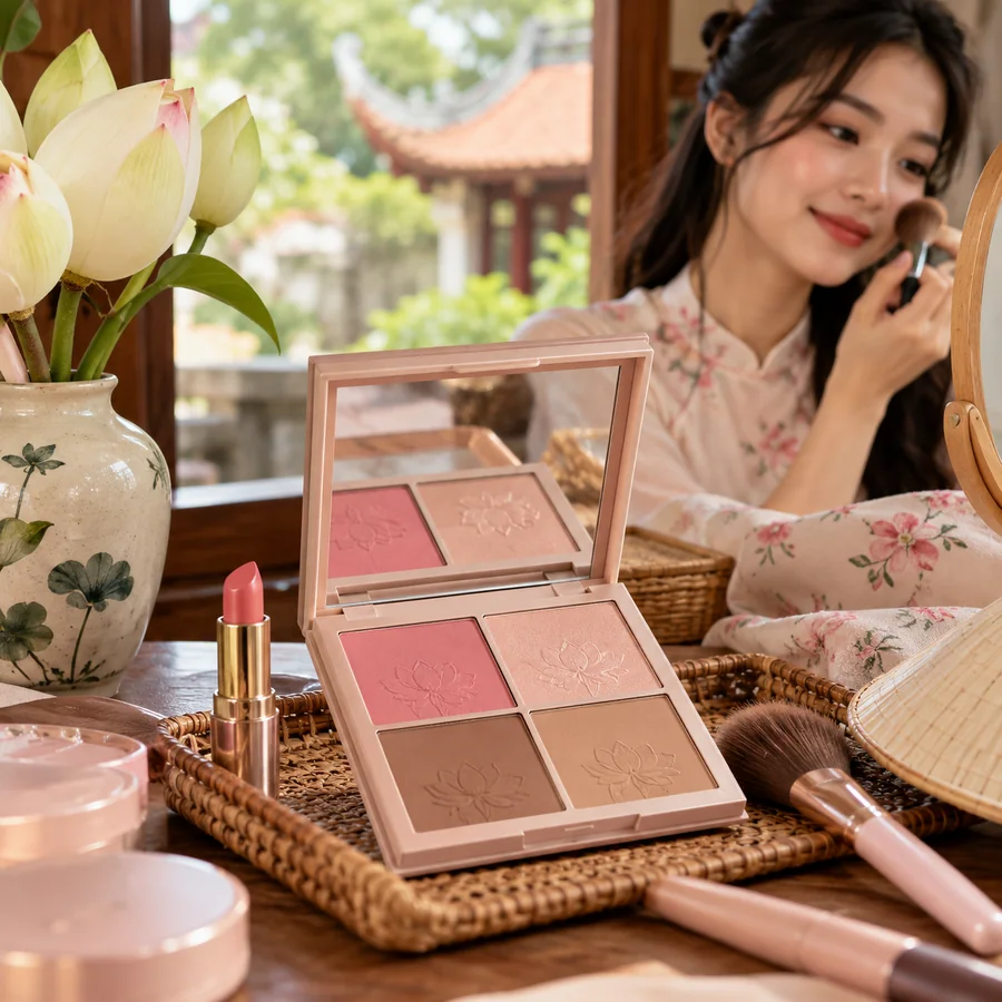 n="6" span__sm="12"] Phấn má, tạo khối Bộ trang điểm & phụ kiện [text_box width="88" position_x="0" position_y="100" text_align="left