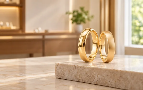 Cặp Nhẫn Cưới Vàng 18K